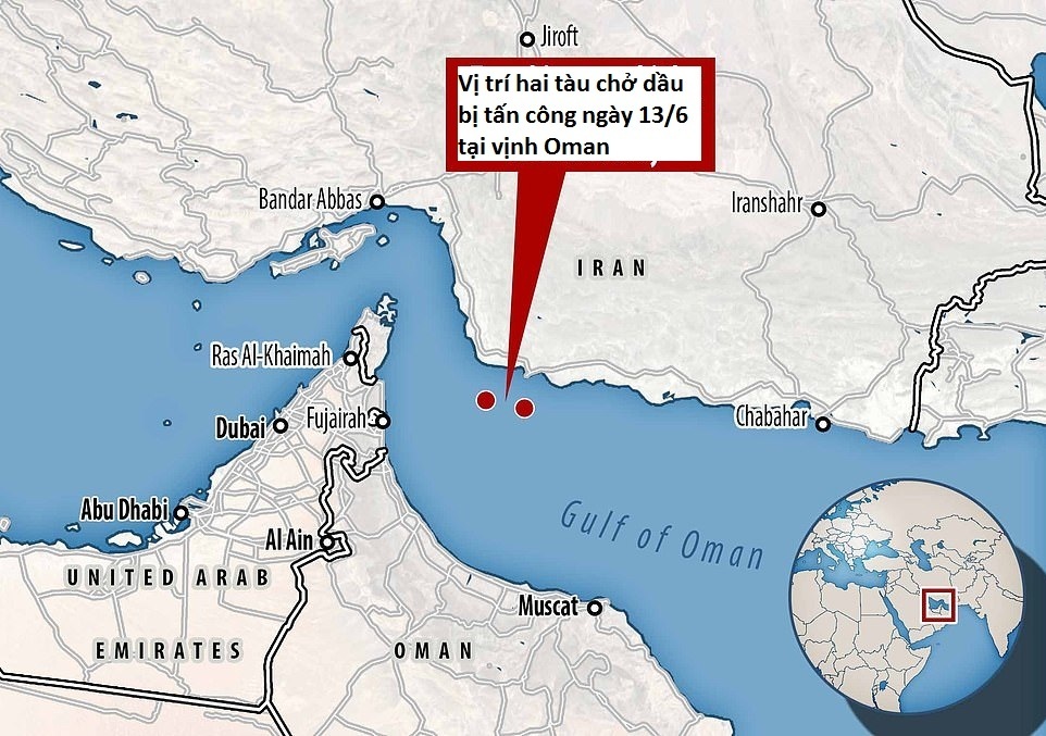 “Tố” Tehran tấn công hai tàu dầu, Mỹ đưa thêm tàu chiến tới gần Iran