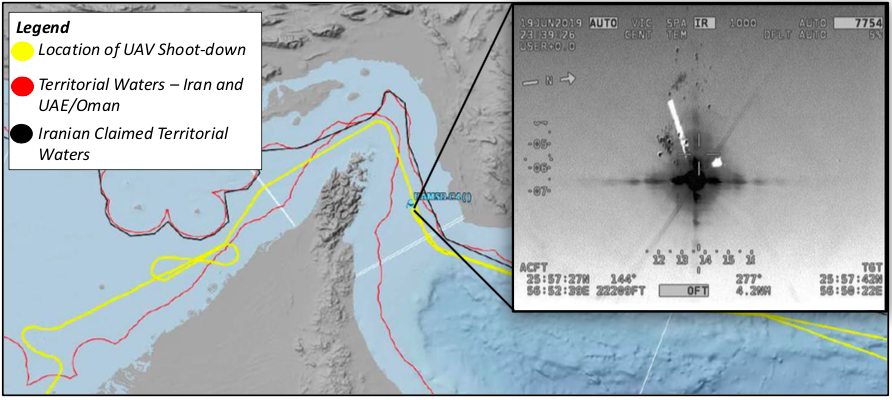 Iran, Mỹ đồng loạt công bố video bắn rơi máy bay không người lái