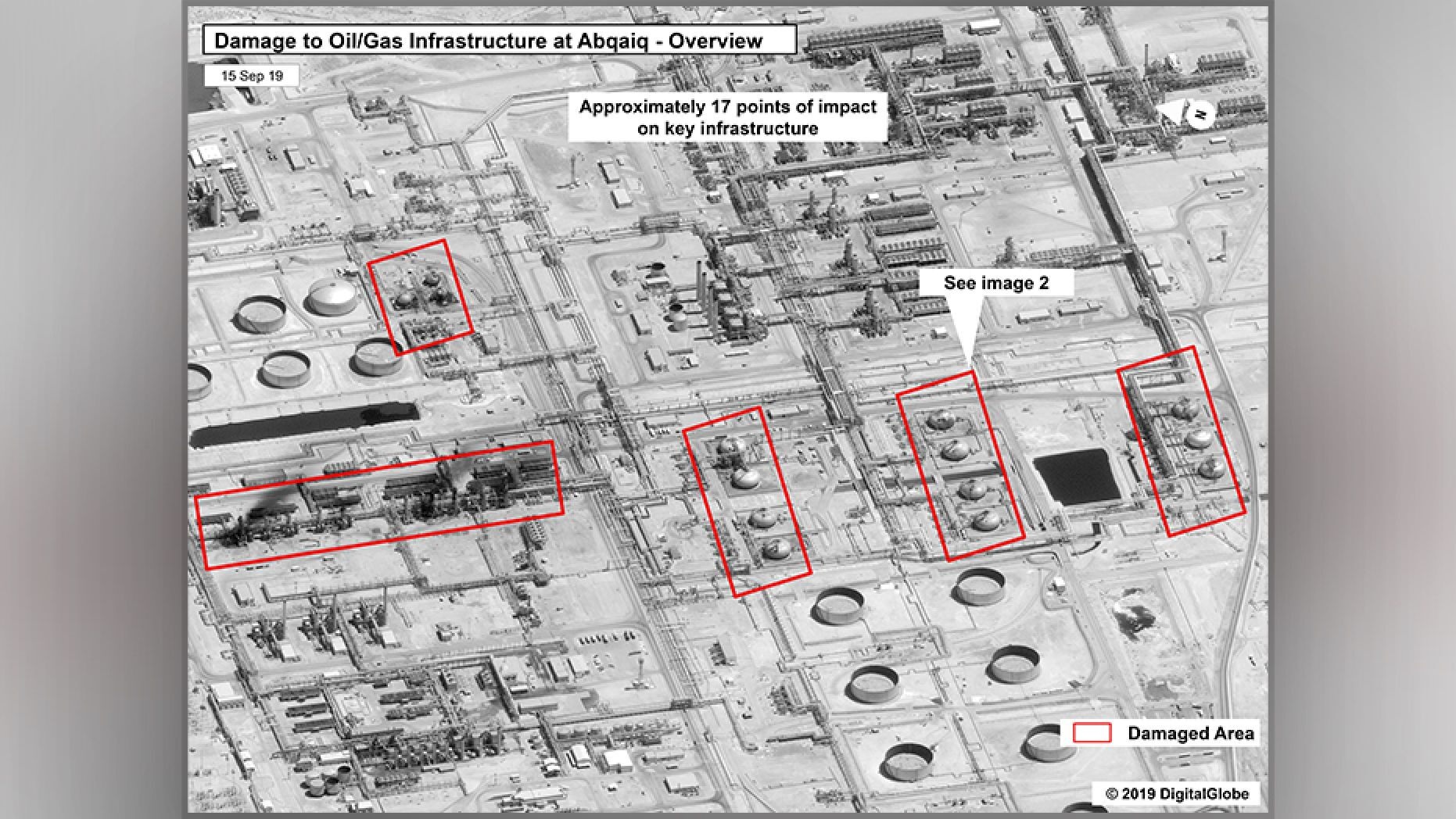 17 địa điểm bị phá hủy trong cơ sở dầu khí Ả rập Xê út bị tấn công