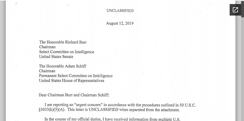 Người tố cáo ông Trump: "Nhà Trắng cố tình che đậy cuộc điện đàm Trump  - Zelensky"