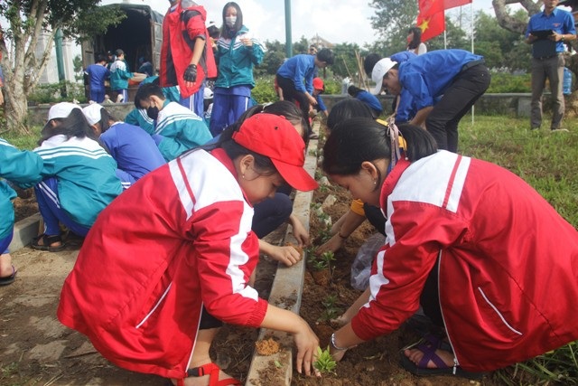 Học sinh ươm cây xanh trồng ở nghĩa trang, di tích lịch sử - Ảnh 6. Học sinh ươm cây xanh trồng ở nghĩa trang, di tích lịch sử - Ảnh 6.