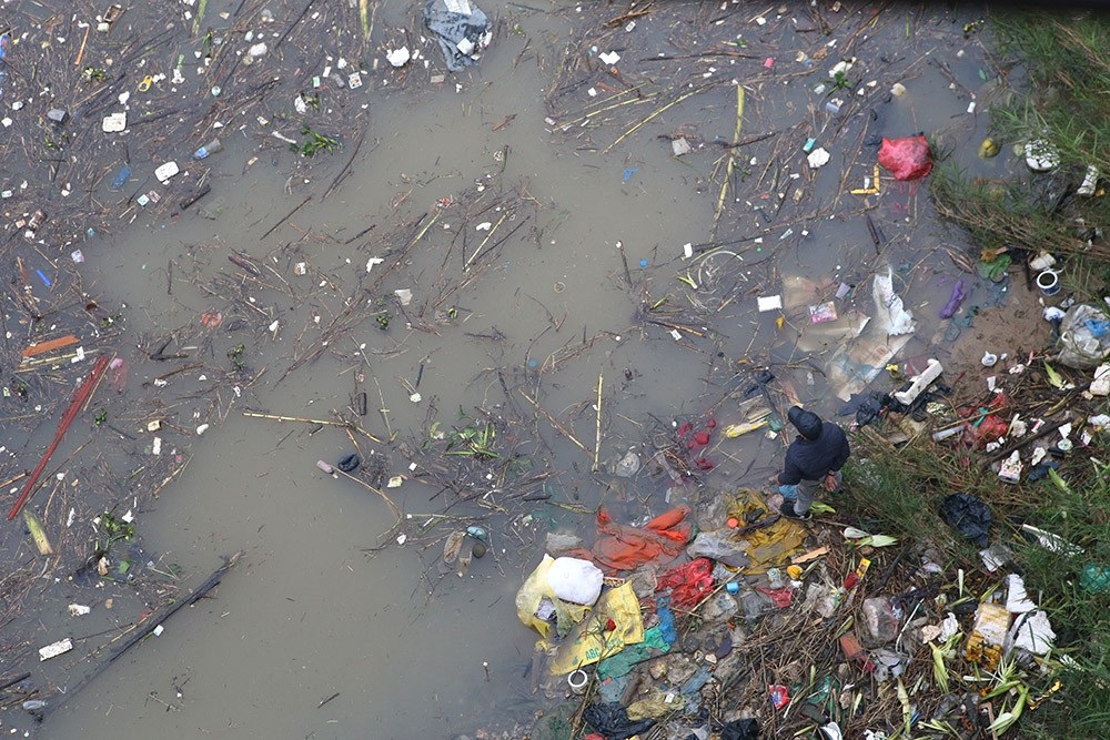 Hà Nội: Sông Hồng xuất hiện nhiều củi rác trôi dạt - Ảnh 10.