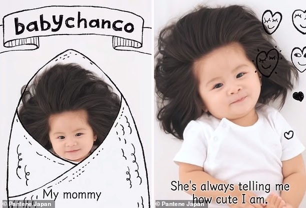 Em bé một tuổi có mái tóc bồng bềnh trở thành... gương mặt quảng cáo gây sốt - Ảnh 3.