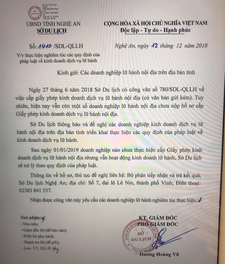 “Bát nháo” doanh nghiệp kinh doanh lữ hành: Đoàn kiểm tra “mỏi mắt” tìm doanh nghiệp - Ảnh 7. “Bát nháo” doanh nghiệp kinh doanh lữ hành: Đoàn kiểm tra “mỏi mắt” tìm doanh nghiệp - Ảnh 7.