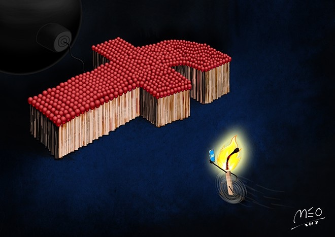 “Nóng” vấn đề văn hoá ứng xử trên mạng xã hội trong tranh biếm họa - Ảnh 3.