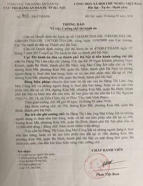 Cưỡng chế thi hành án nhà 194 Kim Mã: Người dân điêu đứng, ai sẽ chịu trách nhiệm? - Ảnh 4. Cưỡng chế thi hành án nhà 194 Kim Mã: Người dân điêu đứng, ai sẽ chịu trách nhiệm? - Ảnh 4.