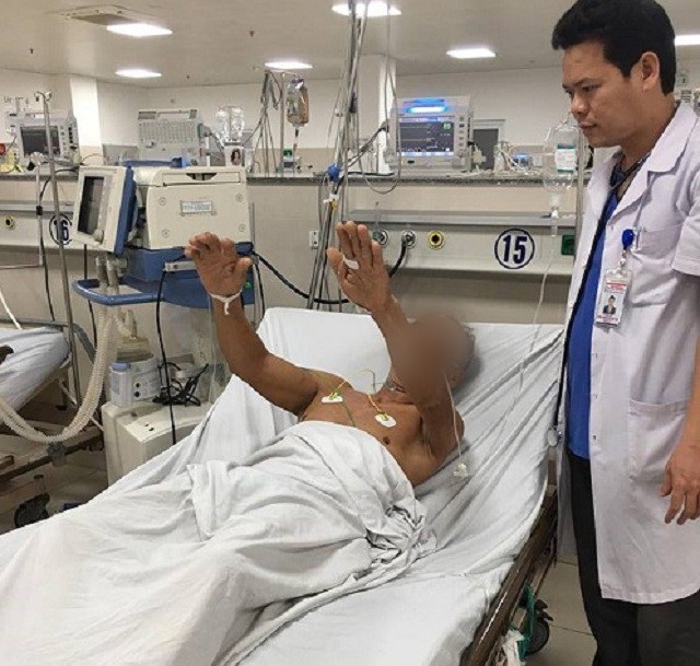 Bệnh nhân nhồi máu não thoát bị liệt nhờ phương pháp tiêu sợi huyết - Ảnh 1. Bệnh nhân nhồi máu não thoát bị liệt nhờ phương pháp tiêu sợi huyết - Ảnh 1.