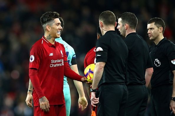 Man City - Liverpool: Khúc cua tử thần - 4
Firmino (trái) lập hat-trick vào lưới Arsenal cuối tuần vừa qua