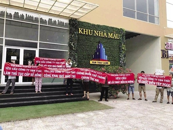 Nhà ở chung cư: Nhu cầu nhiều, tranh chấp cao - 2 Cư dân chung cư Topaz City (quận 8) phản ứng gay gắt với chủ đầu tư vì nỗi lo an toàn PCCC và nhiều vấn đề khác