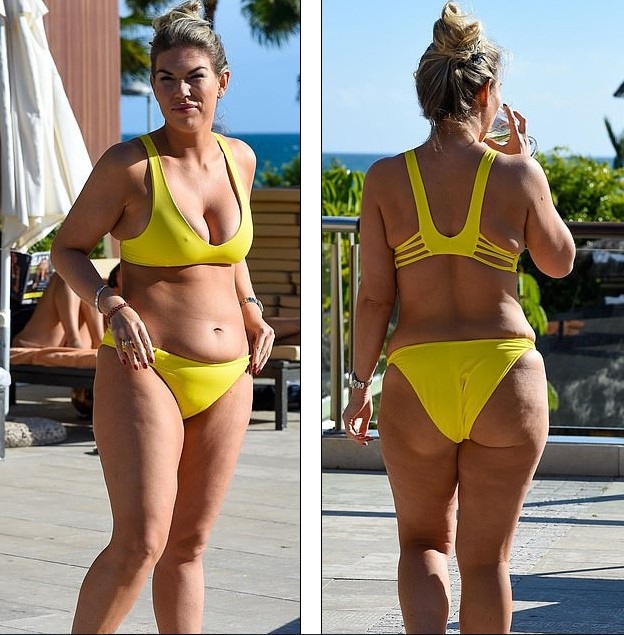 Frankie Essex vẫn tự tin diện bikini dù thân hình kém thon gọn - 9
Frankie tiết lộ lượng ăn phù hợp cũng có tác động lớn. Vì vậy, cô ấy có một phương pháp đơn giản để đảm bảo bạn không ăn quá nhiều. Cô nói: Kích thước phần ăn rất quan trọng. Bạn hãy luôn ăn các món có cùng kích thước với cổ tay của bạn. Bạn có thể ăn chút mì ống và nếu bạn nắm chặt bàn tay của bạn thì đó là kích thước của khẩu phần bạn nên ăn.