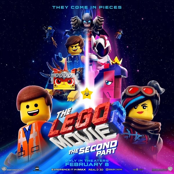 2019 đánh dấu mốc 5 năm từ khi The Lego Movie được ra mắt. Là phần hậu truyện của bộ phim năm 2014, The Lego Movie 2: The Second Part không chỉ lấy bối cảnh ăn theo Mad Max mà lần này cuộc phiêu lưu của nhóm bạn Emmet, Wyldstyle, Batman, Benny và Unikitty còn ra tận ngoài vũ trụ.
