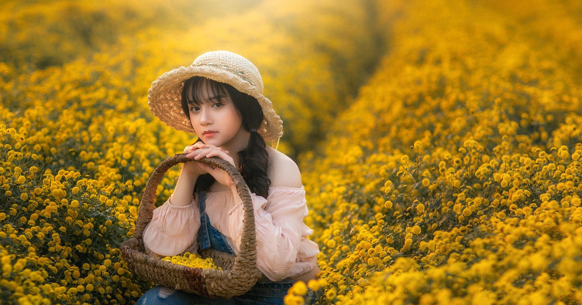 Nàng thơ tuổi teen khoe sắc giữa vườn hoa cúc vàng - Ảnh 5. Nàng thơ tuổi teen khoe sắc giữa vườn hoa cúc vàng - Ảnh 5.