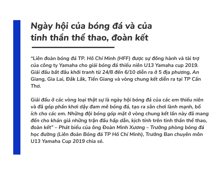 Yamaha và hành trình đi tìm chất cho bóng đá Việt - 8 Yamaha và hành trình đi tìm chất cho bóng đá Việt - 8