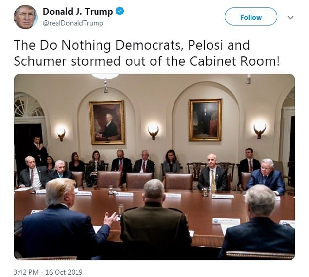 Ông Trump "khẩu chiến" dữ dội với phe Dân chủ tại Nhà Trắng