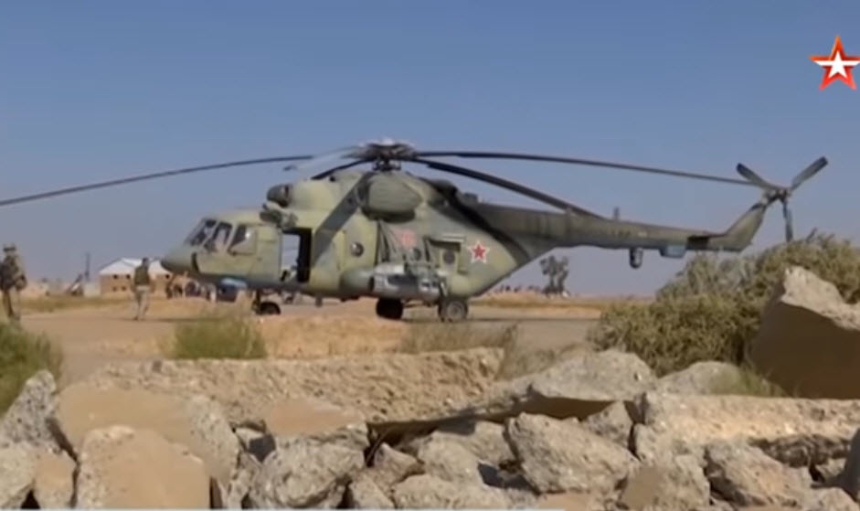 Trực thăng Nga chở quân nhân tới tiếp quản căn cứ tại Syria bị Mỹ bỏ lại