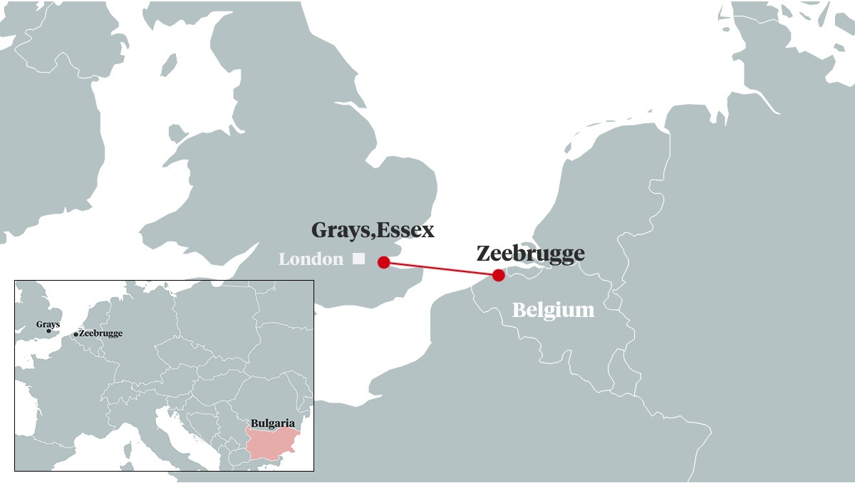 39 người trong thùng xe tải có thể tử vong trước khi tới Anh