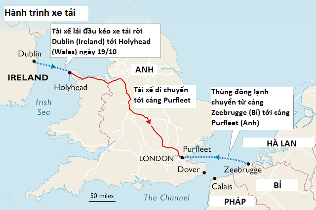 Mánh khóe đưa người trái phép vào Anh bằng thùng đông lạnh