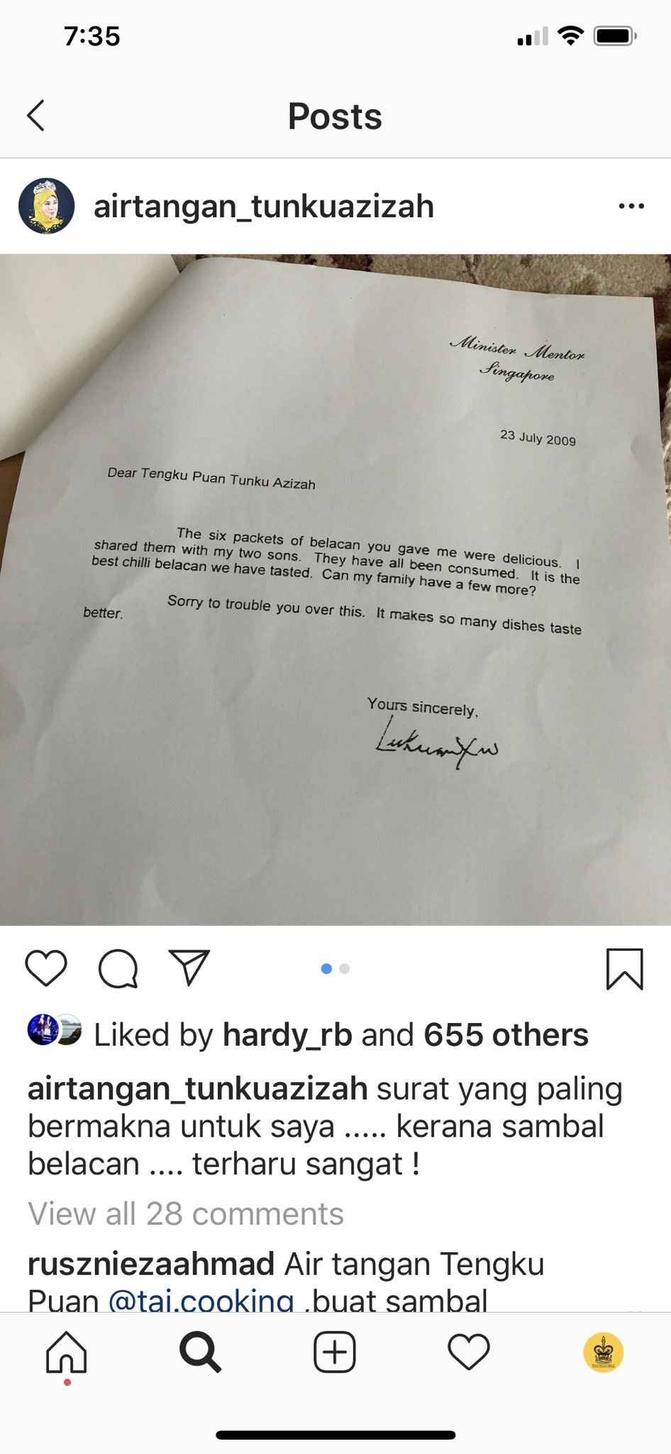 Hoàng hậu Malaysia kể chuyện “ngoại giao sốt tôm” với các thủ tướng Singapore