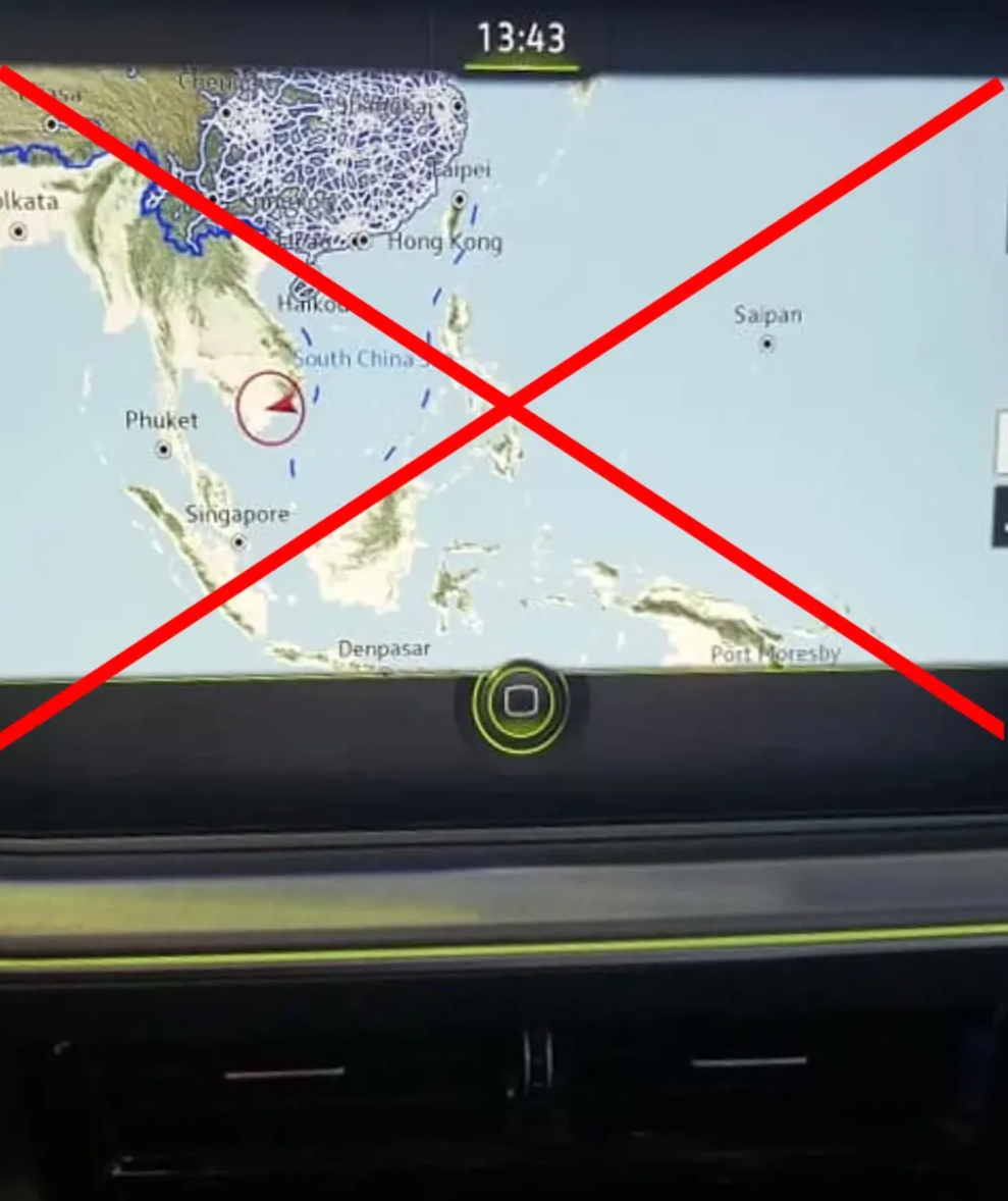 Cảnh báo ô tô nhập khẩu dùng bản đồ có "đường lưỡi bò"