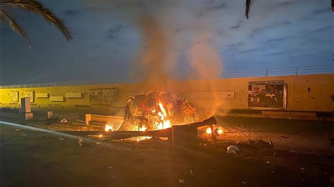 Video đoàn xe của tướng Iran cháy rụi vì bị trúng tên lửa Mỹ