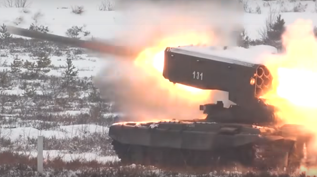 Video hiếm siêu pháo Nga “phun lửa” uy lực