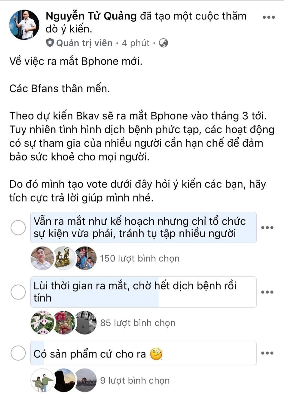 Bphone 4 có thể bị hoãn ra mắt do dịch virus Corona - 1