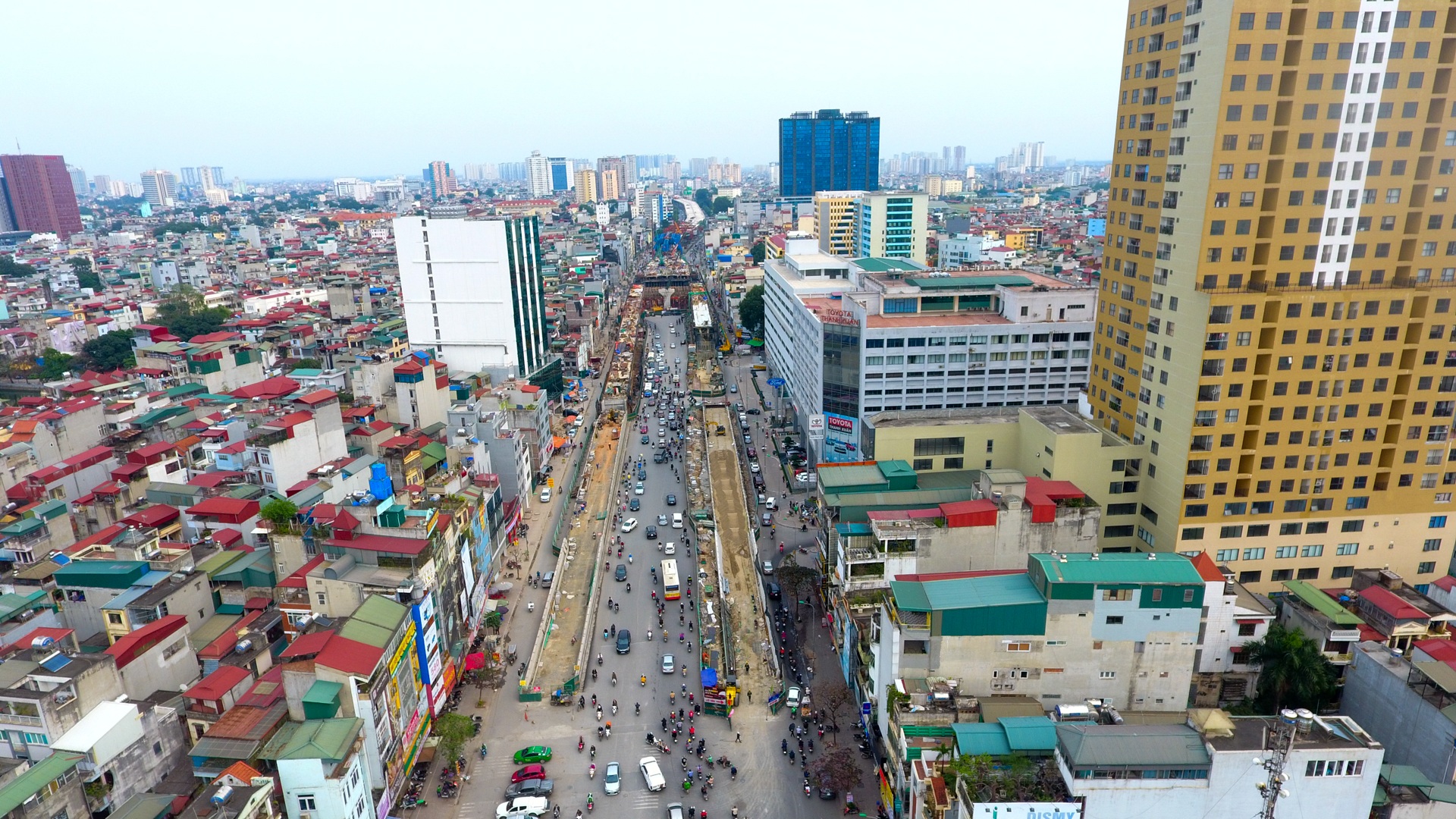 Đại công trường trên cao 9.400 tỷ xuyên đường cong mềm mại ở Hà Nội - 2 Đại công trường trên cao 9.400 tỷ xuyên đường cong mềm mại ở Hà Nội - 2