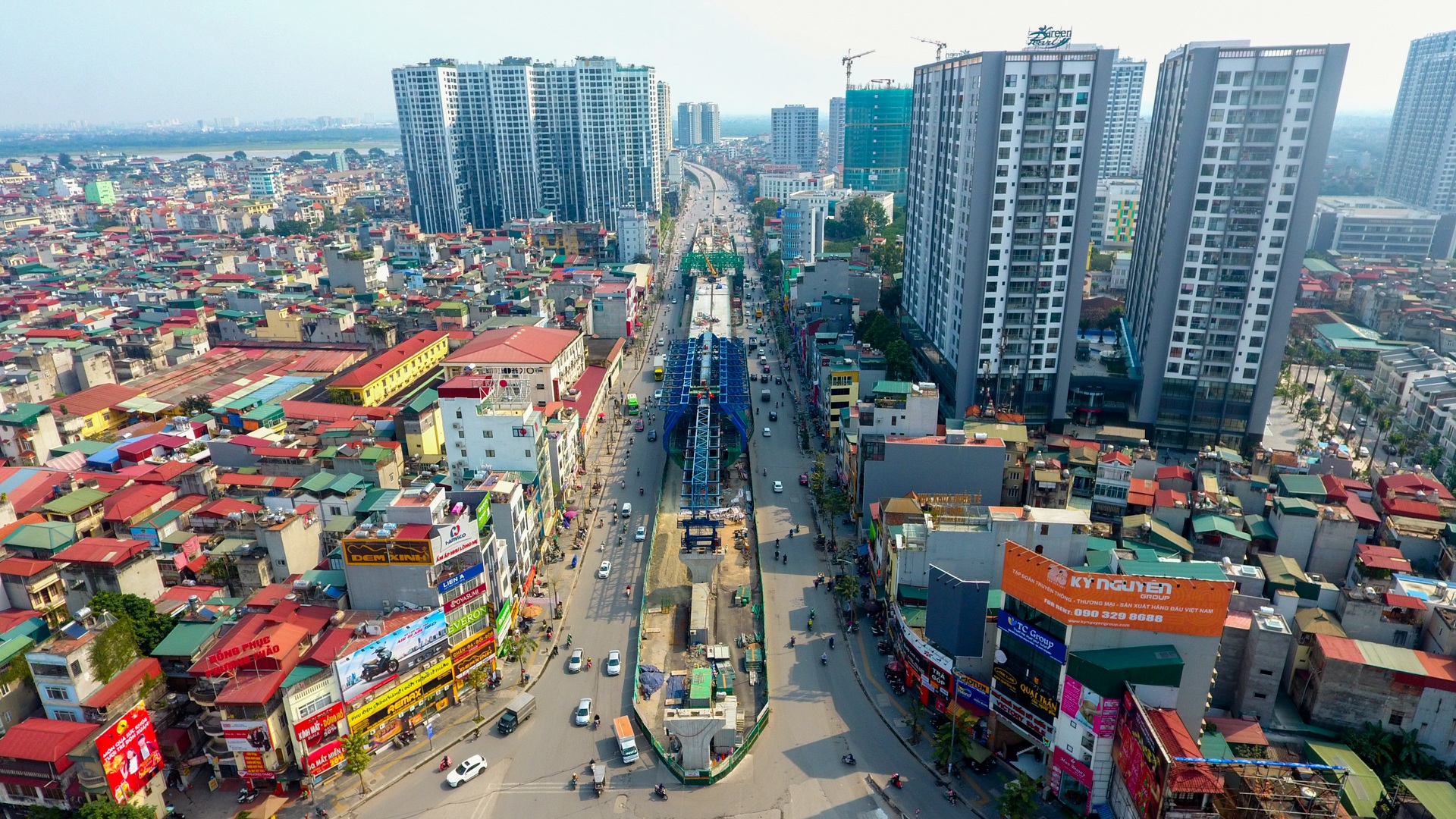 Đại công trường trên cao 9.400 tỷ xuyên đường cong mềm mại ở Hà Nội - 26 Đại công trường trên cao 9.400 tỷ xuyên đường cong mềm mại ở Hà Nội - 26