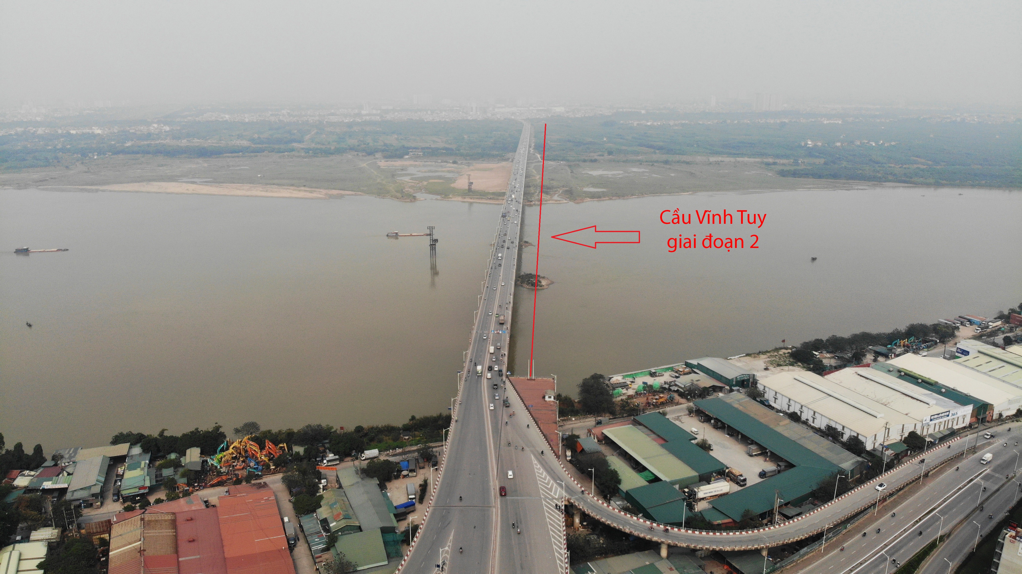 Toàn cảnh giao thông cầu Vĩnh Tuy trước khi xây cầu Vĩnh Tuy 2 - 1 Toàn cảnh giao thông cầu Vĩnh Tuy trước khi xây cầu Vĩnh Tuy 2 - 1