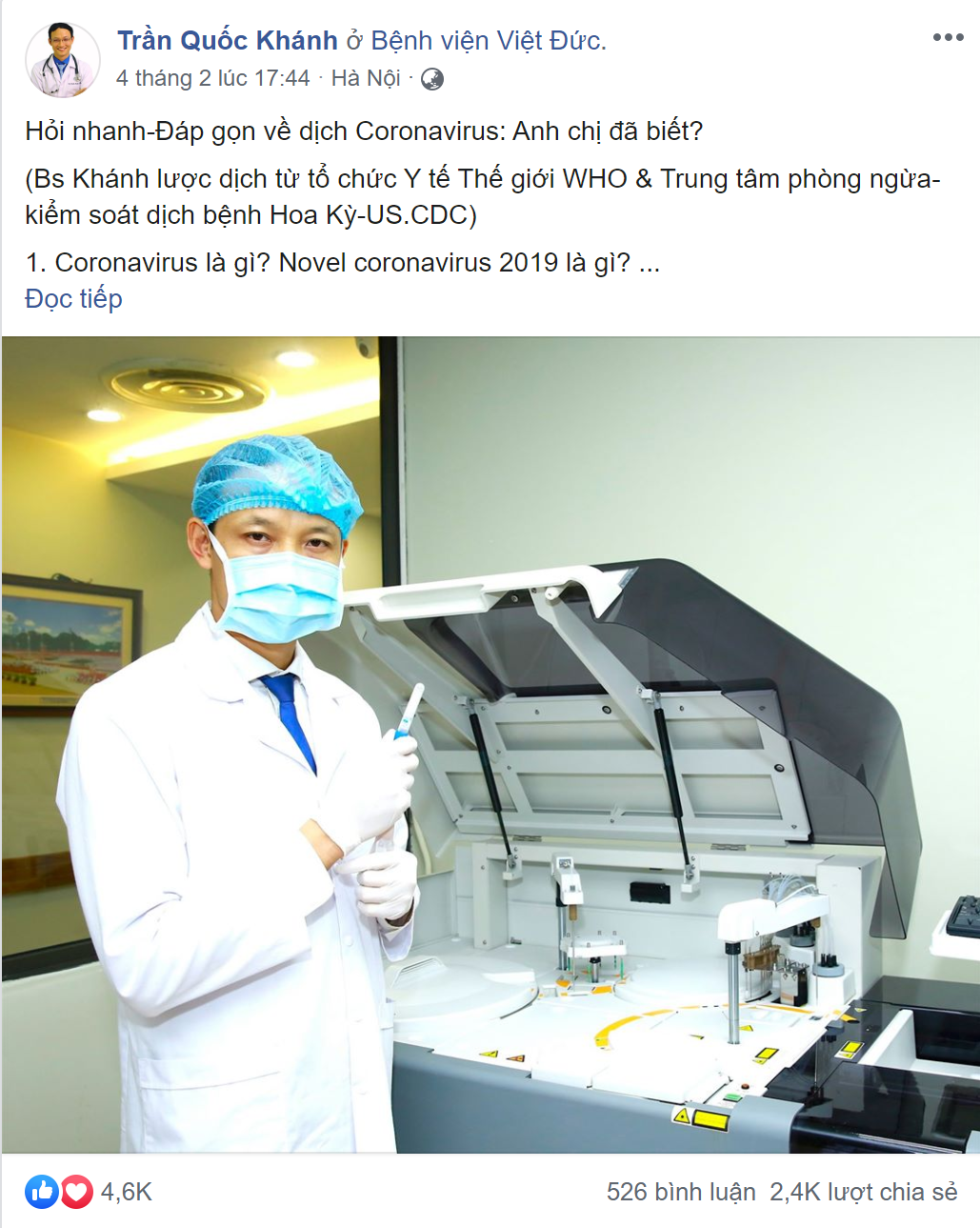 Bác sĩ “nghìn like” kể chuyện cứu người, chống dịch trên mạng xã hội - 3