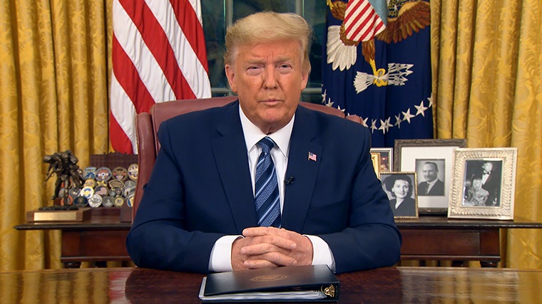 Ông Trump cấm đi lại giữa Mỹ và châu Âu vì dịch Covid-19