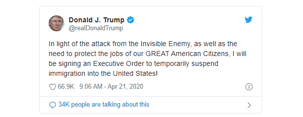 Ông Trump nói sẽ cấm nhập cư vào Mỹ để đối phó "kẻ thù vô hình"