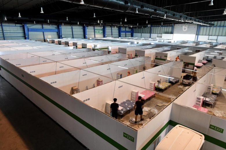 Có gần 14.000 ca mắc Covid-19, Singapore lập hàng loạt bệnh viện dã chiến