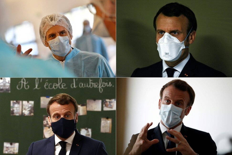 Tổng thống Pháp “quảng bá” khẩu trang chống Covid-19