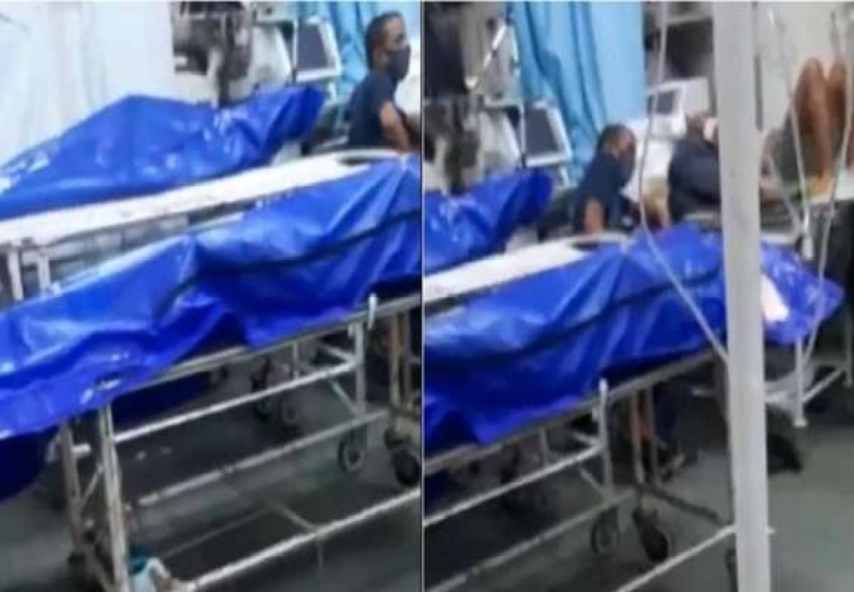 Bệnh viện Ấn Độ lý giải việc xếp thi thể cạnh bệnh nhân Covid-19