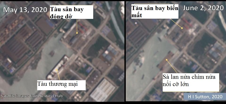 Tàu sân bay đóng dở của Trung Quốc "biến mất" bí ẩn