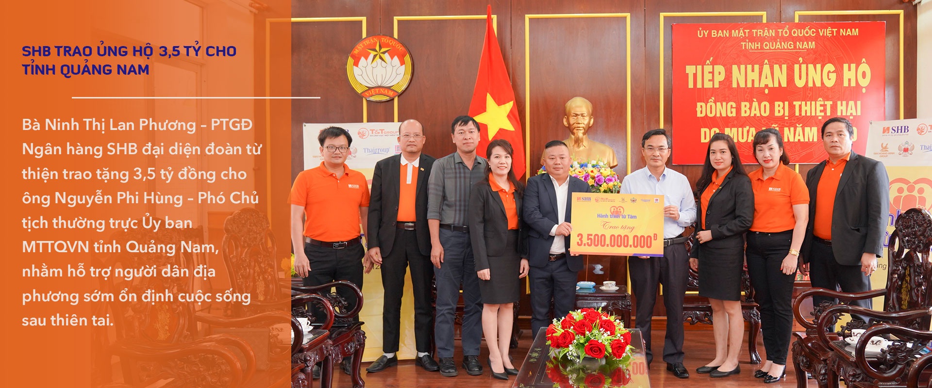 SHB góp phần hỗ trợ người dân miền Trung ổn định sau bão, lũ - 16 SHB góp phần hỗ trợ người dân miền Trung ổn định sau bão, lũ - 16