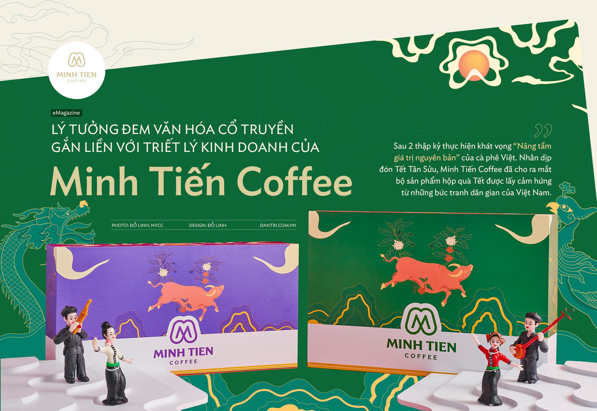 Lý tưởng đem văn hóa cổ truyền gắn liền với triết lý kinh doanh của Minh Tiến Coffee