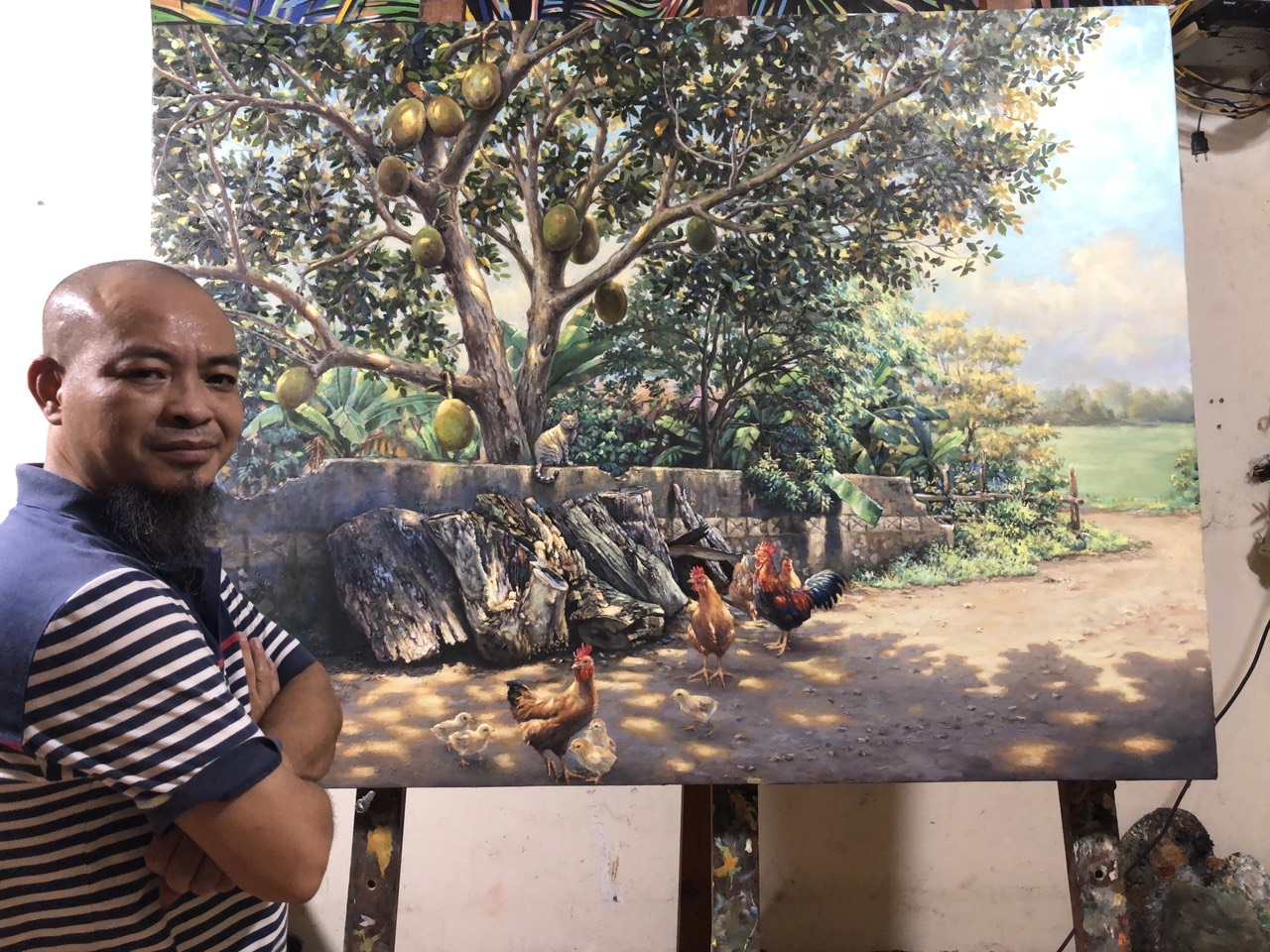 Họa sĩ gây cảm xúc mạnh với những bức tranh một vé quay về tuổi thơ - 4