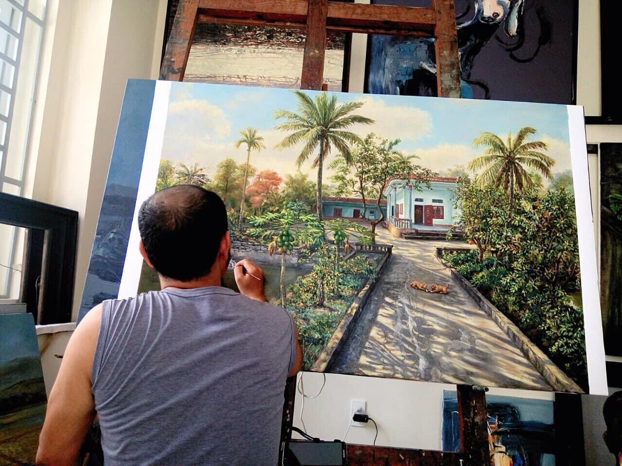 Họa sĩ gây cảm xúc mạnh với những bức tranh một vé quay về tuổi thơ - 5