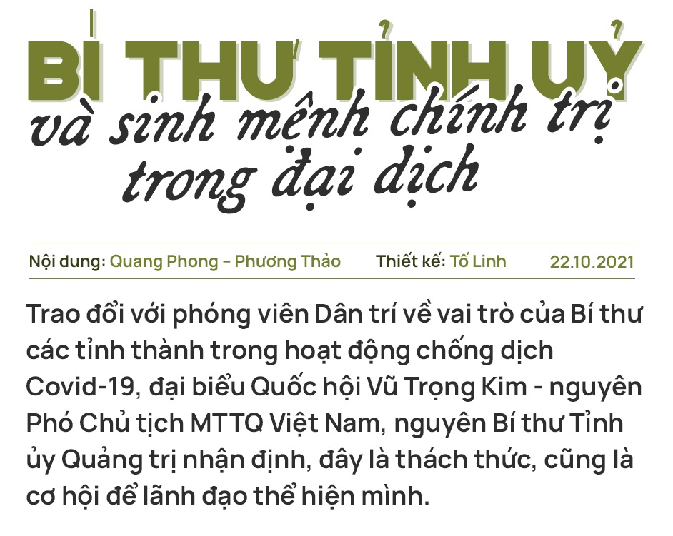 Bí thư tỉnh ủy và sinh mệnh chính trị trong đại dịch - 2