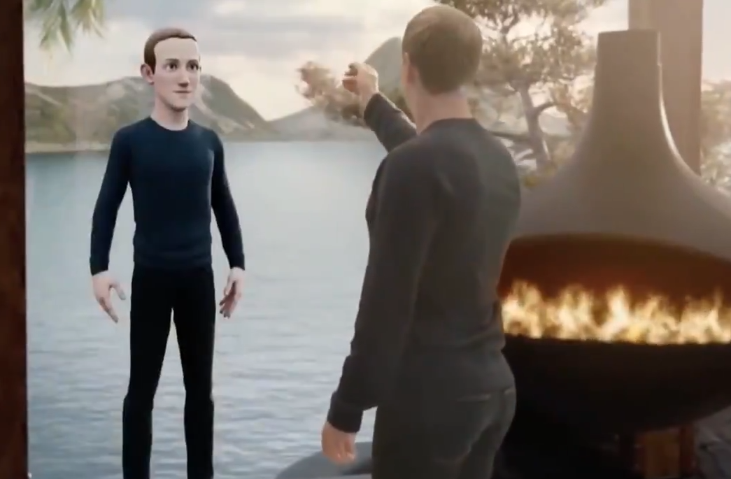 Nhân vật ảo đại diện cho Mark Zuckerberg trong thế giới metaverse (Ảnh cắt từ video).