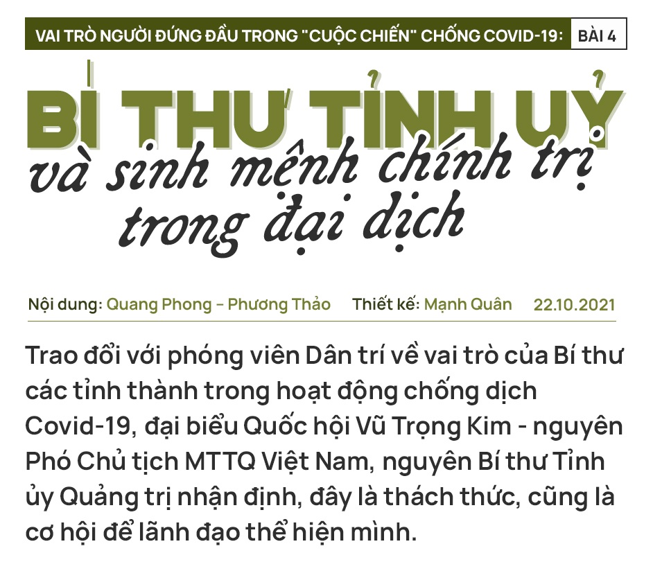 Bí thư tỉnh ủy và sinh mệnh chính trị trong đại dịch - 2 Bí thư tỉnh ủy và sinh mệnh chính trị trong đại dịch - 2