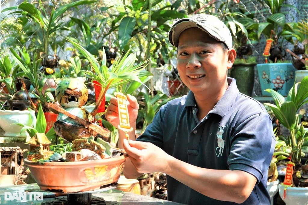 Kiếm tiền rủng rỉnh mùa Tết nhờ tạo tác 12 con giáp từ dừa bonsai - 1 Kiếm tiền rủng rỉnh mùa Tết nhờ tạo tác 12 con giáp từ dừa bonsai - 1