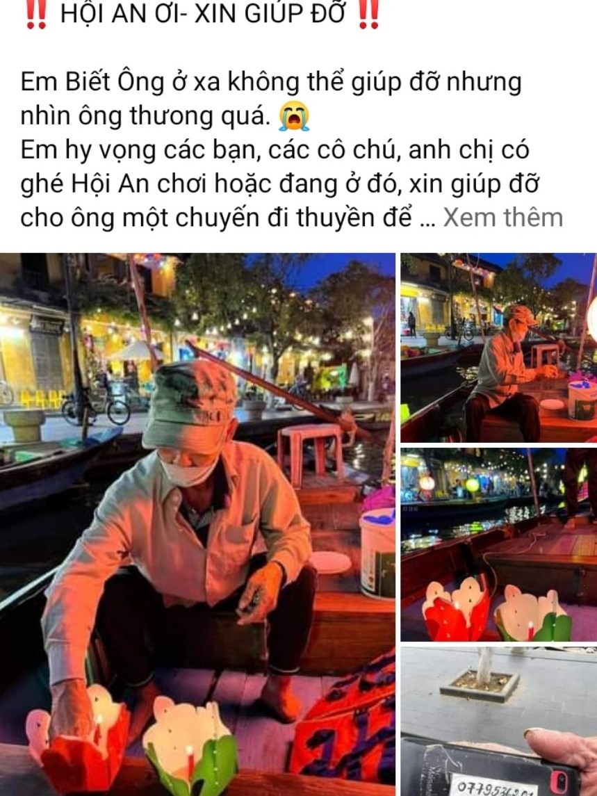 Chuyện xin giúp đỡ cụ ông chèo đò ở Hội An: Nhiều thêu dệt và đi quá xa? - 1