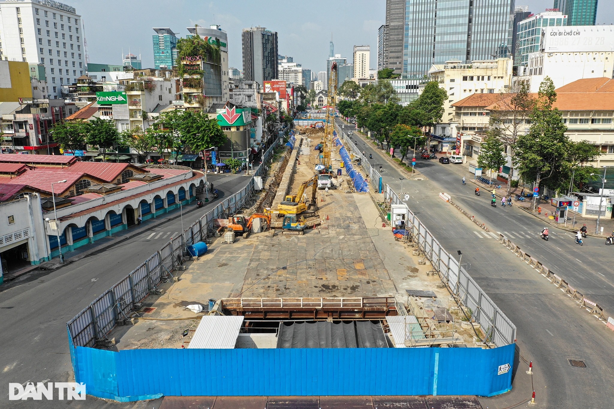 Toàn cảnh công trường Metro số 1 trước khi trả mặt bằng ở trung tâm TPHCM - 4