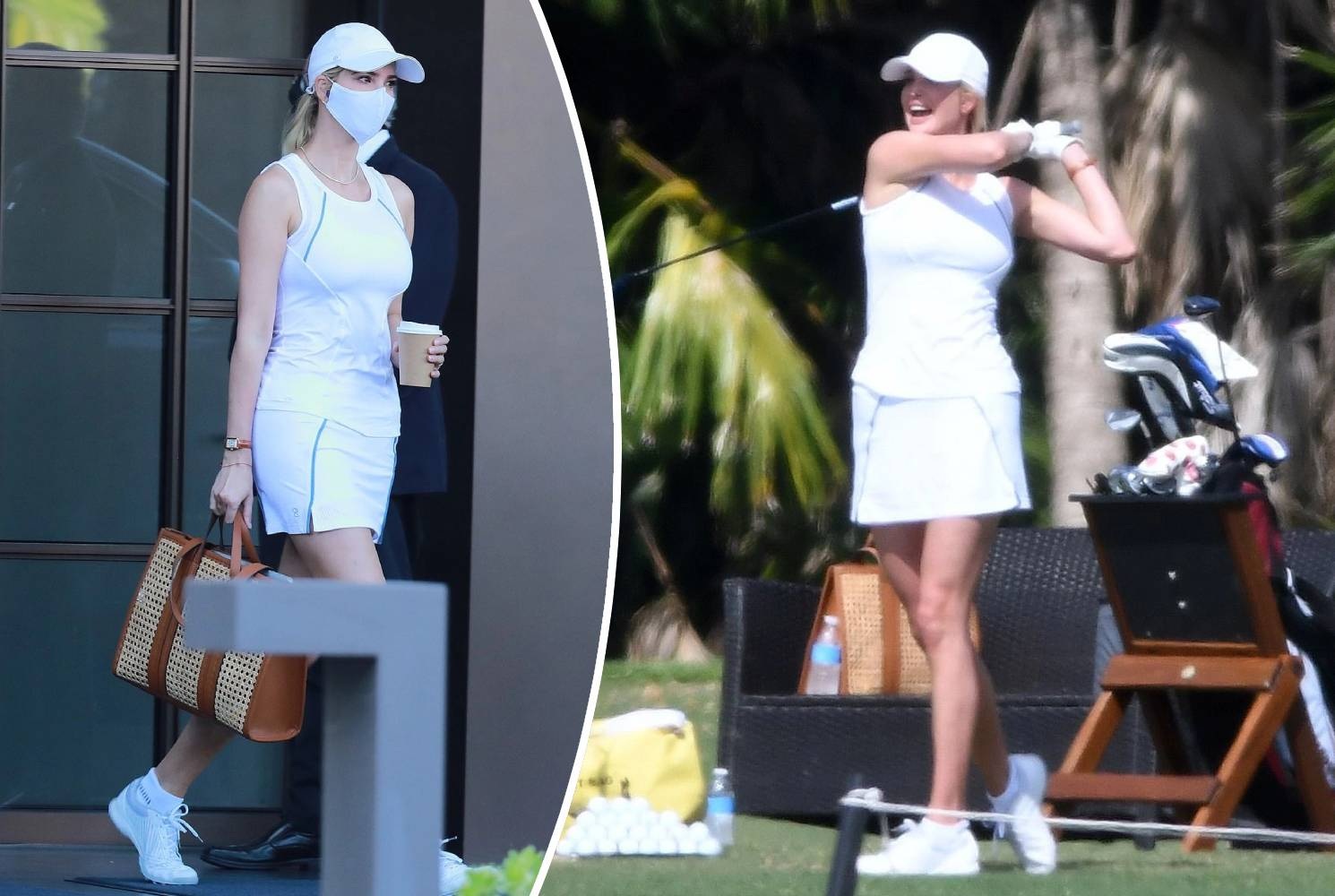 Phong thái sáng bừng sân golf của Ivanka Trump và Barron Trump - 2