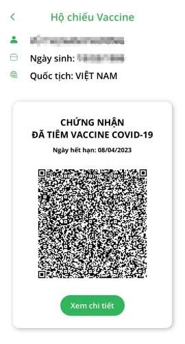 Gần 500.000 người đã được cấp hộ chiếu vaccine - 1 Gần 500.000 người đã được cấp hộ chiếu vaccine - 1