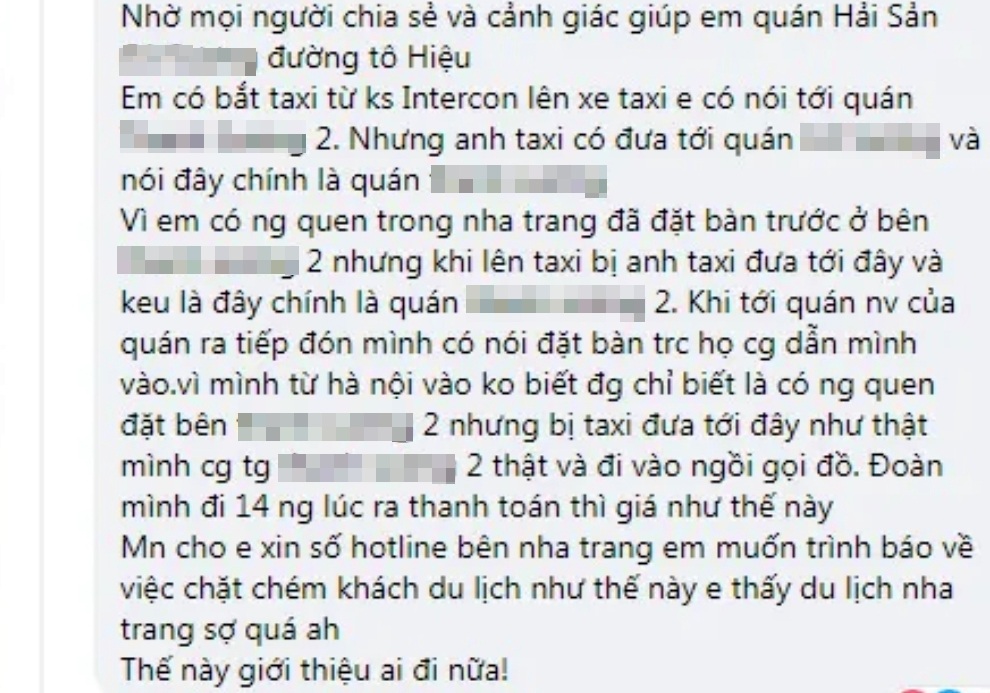 42 triệu đồng cho 22 người ăn hải sản ở Nha Trang, liệu có 