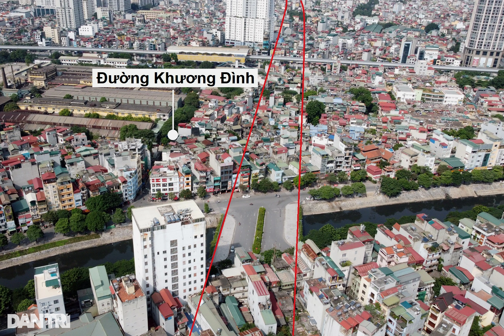 Toàn cảnh đường vành đai 2,5 đi qua nhiều khu đô thị ở Hà Nội ...